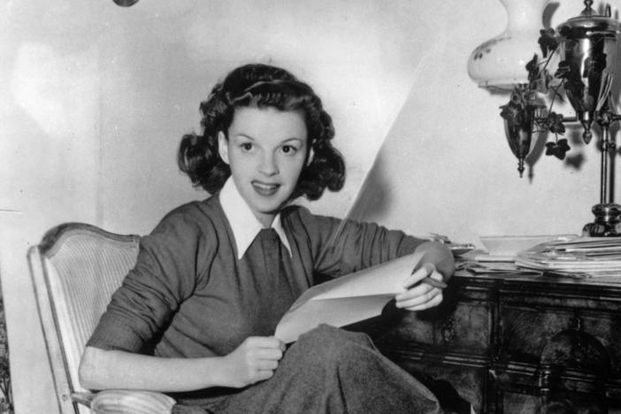 Judy Garland at home in 1944.