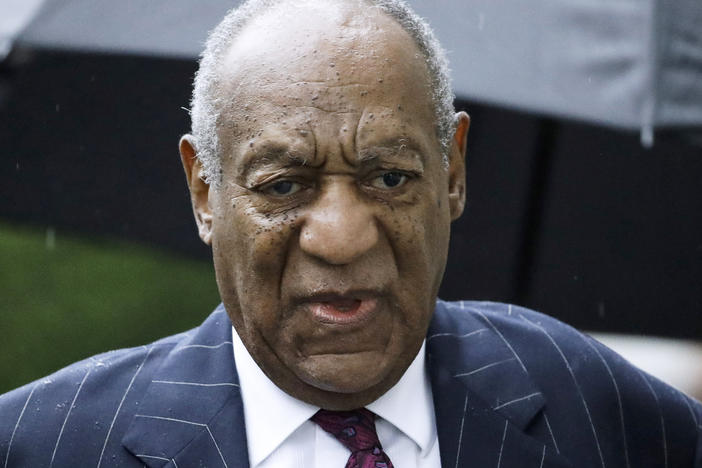 FILE - Bill Cosby arrives for a sentencing hearing following his sexual assault conviction at the Montgomery County Courthouse in Norristown Pa., on Sept. 25, 2018.