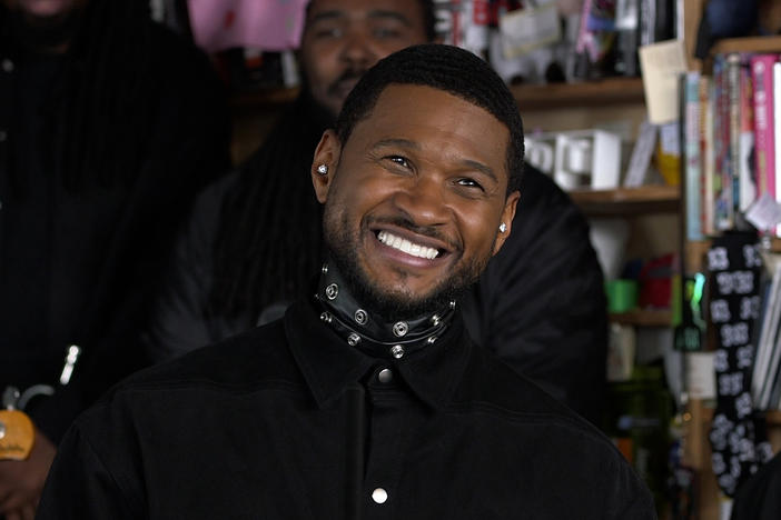 Usher performs at Tiny Desk Concert.
