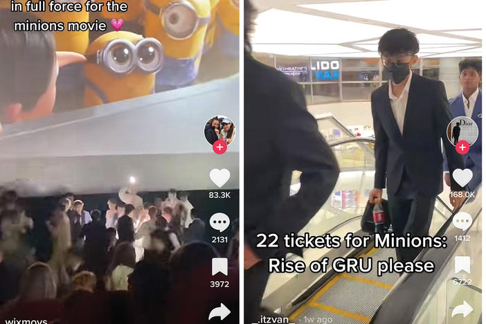There are dozens of viral videos on TikTok showing teens participating in the #gentleminions trend.