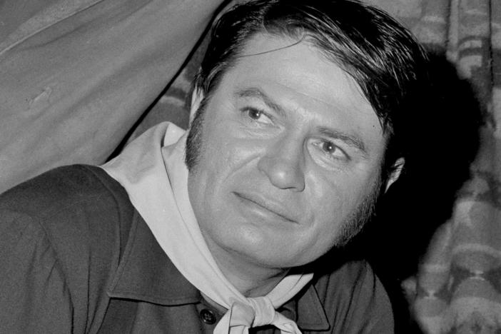In this Dec. 2, 1966, file photo, actor Larry Storch, one of the co-stars of "F Troop", poses during the filming of an episode at the Warner Brothers studio in Los Angeles.