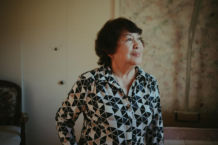 Angelita Perez, 78, is photographed in Hillcrest Care, the small assisted-living facility she owns in El Dorado Hills, Calif., on July 14, 2022. Perez has a passion for serving aging Baby Boomers, an endeavor that is increasingly plagued by serious issues in the U.S. health-care system.