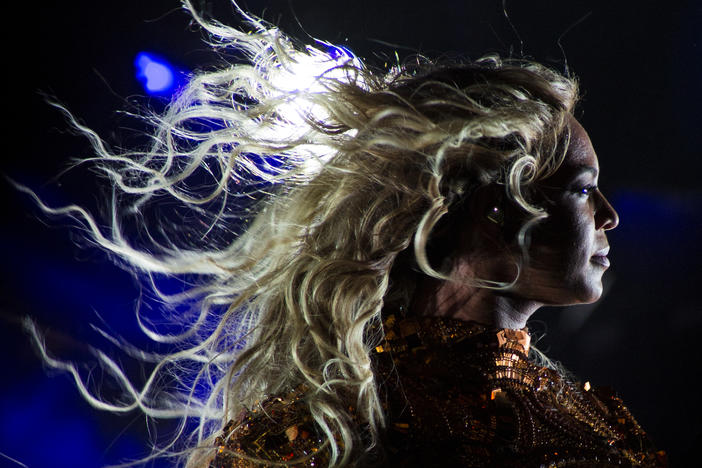 Beyoncé, performing at San Siro Stadium in Milan, Italy on July 18, 2016 as part of The Formation World Tour.