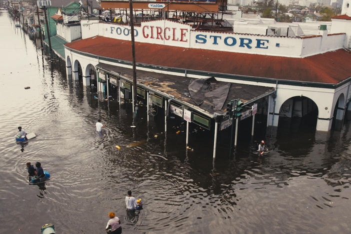 New Orleans, Louisiana after Hurricane Katrina, as seen in the new documentary <em>Katrina Babies</em>.