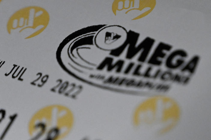 A Mega Millions lottery ticket at a store on July 29 in Arlington, Va. The winner of the $1.34 billion jackpot has not come forward to claim their prize yet.