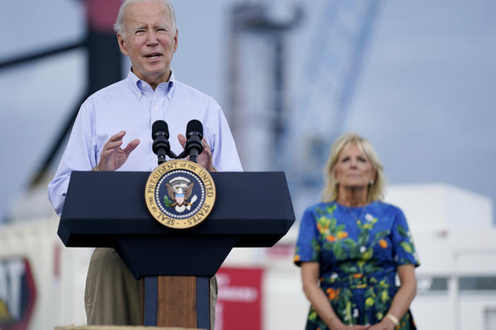 President Biden promised to help Puerto Rico rebuild after being hammered by Hurricane Fiona two weeks ago. He also announced more than $60 million in aid to help coastal areas be better prepared for future storms.