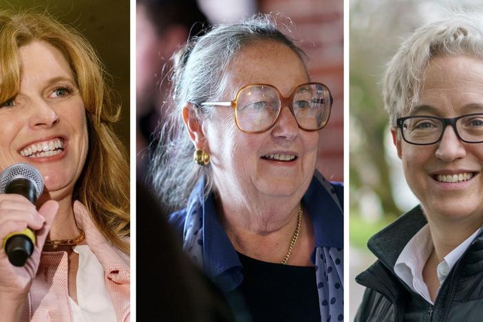 From left: Republican candidate Christine Drazan, Democrat-turned-independent candidate Betsy Johnson and Democratic candidate Tina Kotek are all vying for the Oregon governor's office.