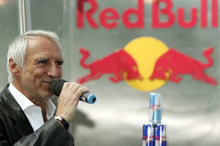 Dietrich Mateschitz, co-founder of energy drink company Red Bull and founder and owner of the Red Bull Formula One racing team, speaks on June 13, 2022, in Salzburg, Austria.