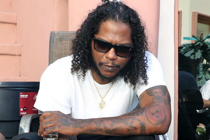 Ab-Soul, photographed at the TDE Pool Party on July 18, 2021 in LA.