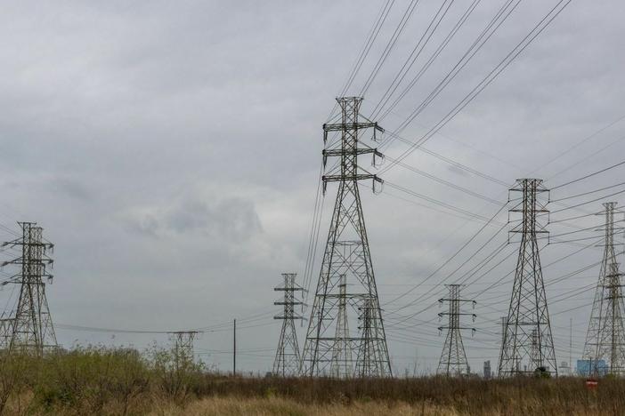 Transmission towers in Houston as the storm carrying frigid temperatures approached. The storm tested the reliability of the grid in Texas and across the country, but did not trigger a widespread power crisis.