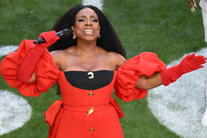 Sheryl Lee Ralph performs "Lift Every Voice and Sing" ahead of Super Bowl LVII.