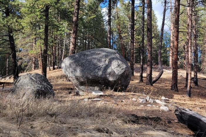 Boulders decorate the Ponderosa pine forests of the Little Pend Oreille National Wildlife Refuge.