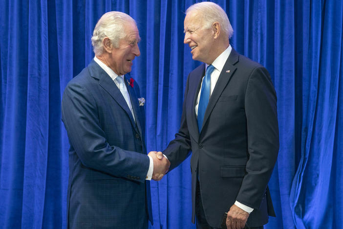 This will be President Biden's first meeting with King Charles since his coronation. The two men have met before, including at the UN climate summit in Glasgow, Scotland, on Nov. 2, 2021.