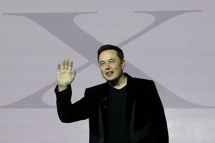 Tesla CEO Elon Musk speaks during an event to launch the new Tesla Model X Crossover SUV on Sept. 2015 in Fremont, California. The billionaire has a long-time affinity for the letter "X."