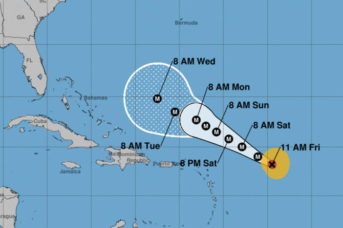 Hurricane Lee isn't currently predicted to make landfall — but all eyes will be on the intense storm's path as it slows down near the U.S. East Coast and Bermuda.