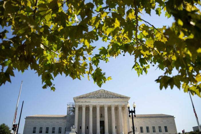 A view of the U.S. Supreme Court Monday in Washington, D.C., the first day of its new term.