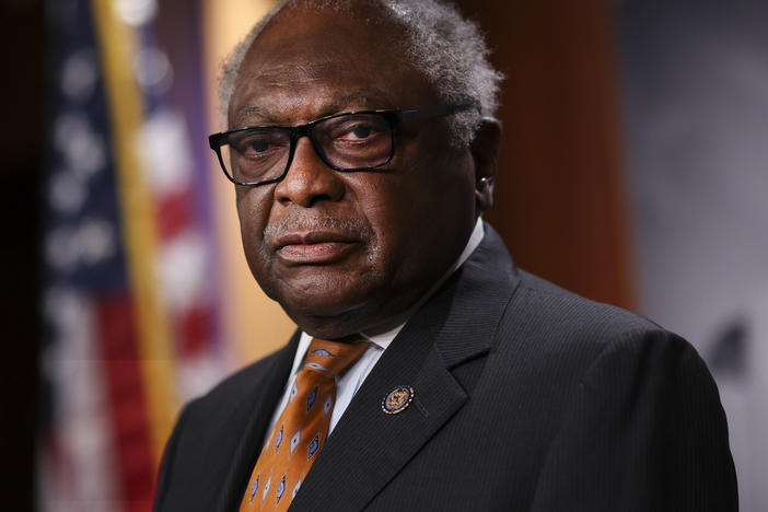 House Majority Whip Jim Clyburn (D-S.C.) speaks on Medicare expansion and the reconciliation package during a news conference with fellow lawmakers at the U.S. Capitol on Sept. 23, 2021, in Washington, D.C.