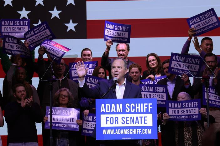 California Rep. Adam Schiff, a Democrat, is calling on President Biden to step aside as the party's nominee for president. 