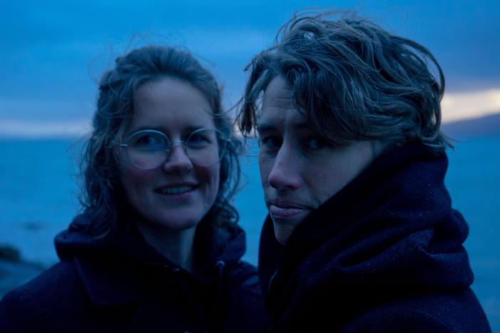 As folk duo West of Roan, Annie Schermer (left) and Channing Showalter seek the commonalities among legends, myths and folktales from diverse spots on the globe.