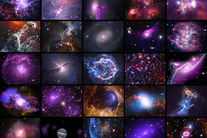 To celebrate the 25th anniversary of the launch of the Chandra X-ray Observatory, the mission released 25 views of cosmic objects ranging from supernova remnants to galaxy clusters and more.