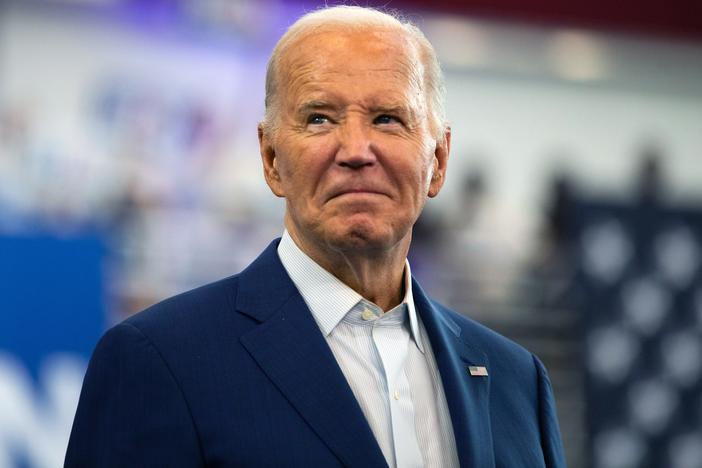US President Joe Biden during a campaign event in Detroit, Michigan, US, on Friday, July 12, 2024.