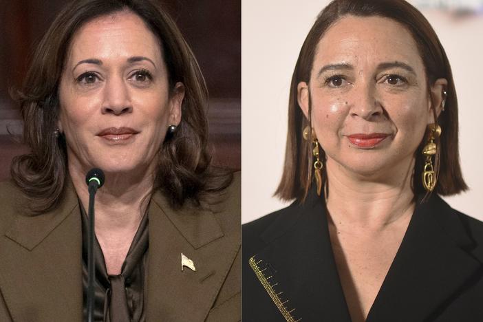 Social media is crying out for comedian Maya Rudolph (right) to bring her Kamala Harris impression back to <em>SNL</em>.
