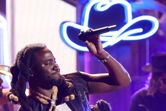 Shaboozey performs during the 2024 BET Awards in Los Angeles in June 2024.