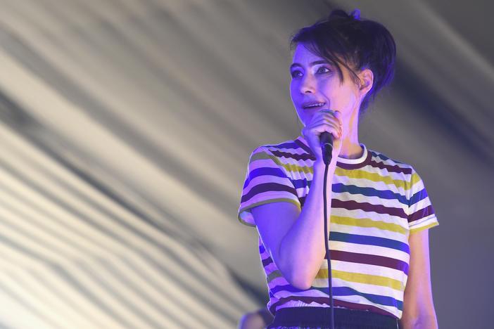 Kathleen Hanna of The Julie Ruin performs onstage at the 2016 Panorama NYC Festival - Day 2 at Randall's Island on July 23, 2016 in New York City.  (Photo by Nicholas Hunt/Getty Images)