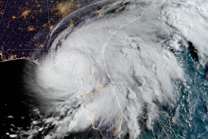 Hurricane Debby made landfall in Florida's Big Bend region at around 7 a.m. ET on Monday.