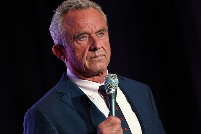 Independent presidential candidate Robert F. Kennedy Jr., pictured in May, released a video over the weekend recounting a 2014 incident in which he dumped a dead bear cub in Central Park to make it look like it had been in a bike crash. 