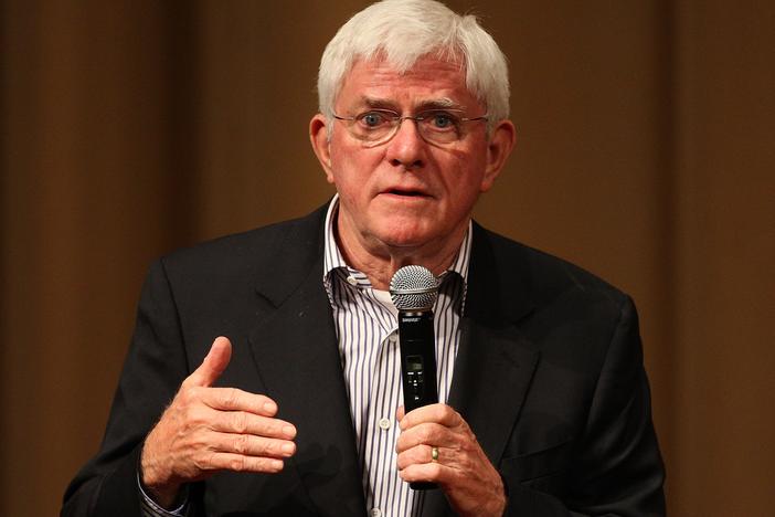  Emmy award-winning talk show host Phil Donahue. 