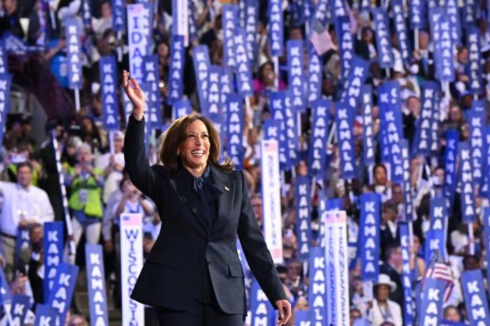 Vice President Harris, the Democratic presidential nominee, made 12 misleading or lacking-in-context statements during her speech at the Democratic National Convention last week. 