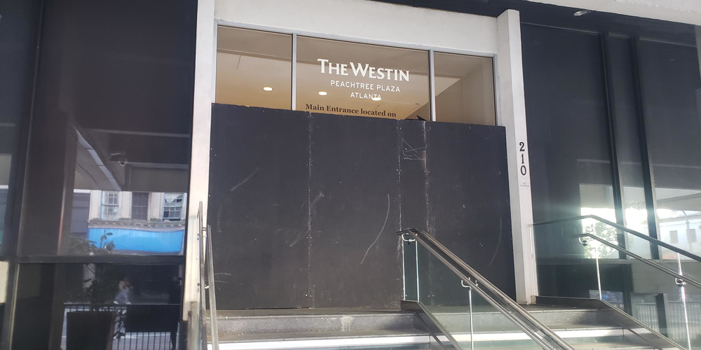The Westin Boarded Up