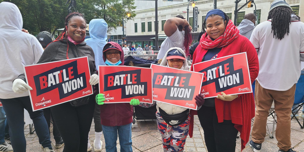 'Champions Forever': The Atlanta Braves Players And Fans Alike ...