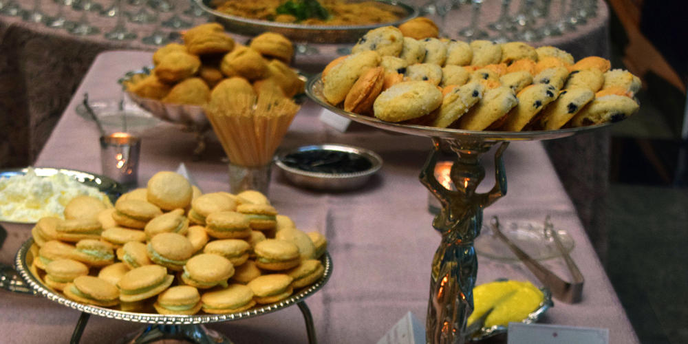 trays with catered bites at a GPB event