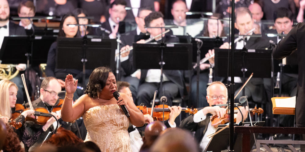 Dr. Patrice Turner performs at the King Celebration Concert at Ebenezer Baptist Church on Jan.4, 2025.