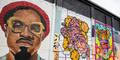 Atlanta Crossroads Mural Festival mural of André 3000. (Isadora Pennington/Rough Draft Atlanta)