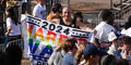 Supporters attend a rally for Vice President Kamala Harris outside the Atlanta Civic Center on Nov. 2, 2024.